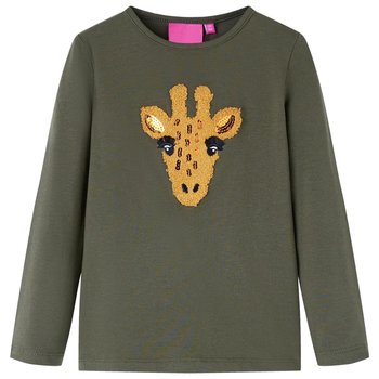 Dziecięca koszulka khaki z jeleniem, rozmiar 104 - Zakito Europe
