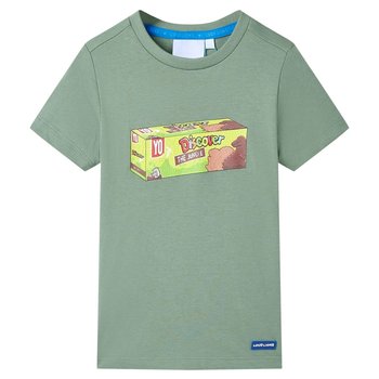 Dziecięca koszulka khaki z nadrukiem przekąsek, ro - Inna marka