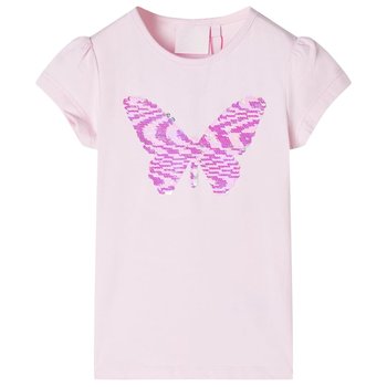 Dziecięca koszulka motyl 92 różowa 95% bawełna - Zakito Europe