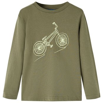Dziecięca koszulka rower khaki 140 (9-10 lat) - Zakito Europe