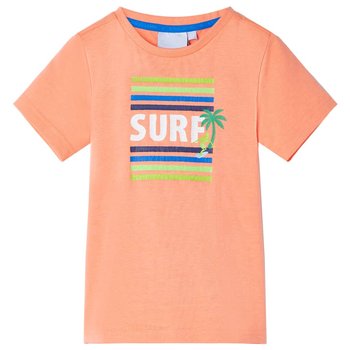 Dziecięca koszulka SURF 92 neonowy pomarańcz 18-24 - Zakito Europe