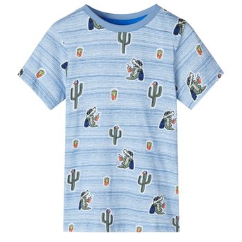 Dziecięca koszulka z krokodylami 128 niebieska - Inna marka