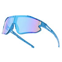 Dziecięce 8-13 lat sportowe okulary przeciwsłoneczne SVMK-20A niebieskie