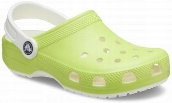 Dziecięce Fluorescencyjne Buty Klapki Chodaki Crocs Glow In The Dark 23-24 - Crocs