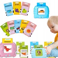 Dziecięcy Czytnik 3+ 448 Słów + 112 Kart do Nauki Angielskiego i Polskiego