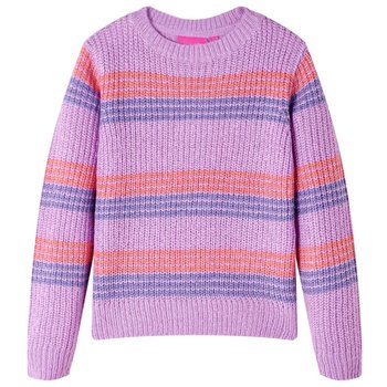 Dziecięcy sweterek w paski 116 (5-6 lat) jasny lil - Zakito Europe