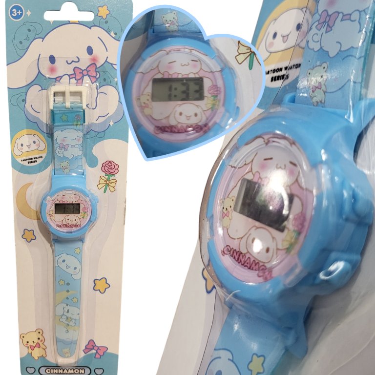 Dzieci cy Zegarek Elektroniczny KUROMI CINNAMOROLL ANIME KWAI MODNA dzieci-cy-zegarek-elektroniczny-kuromi-cinnamoroll-anime-kwai-modna
