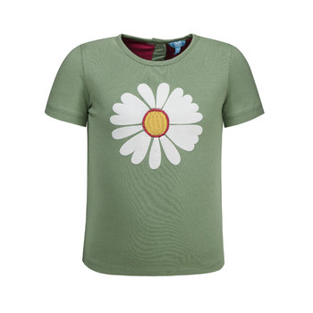 Dziewczęca koszulka z krótkim rękawem, zielony, rozmiar 62 - LIEF!