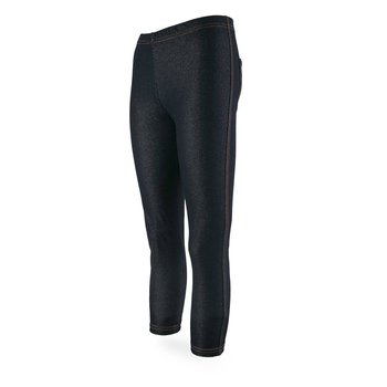 Dziewczęce legginsy, ciemny granat, imitacja jeansów, z kieszeniami, Tup Tup - Tup Tup