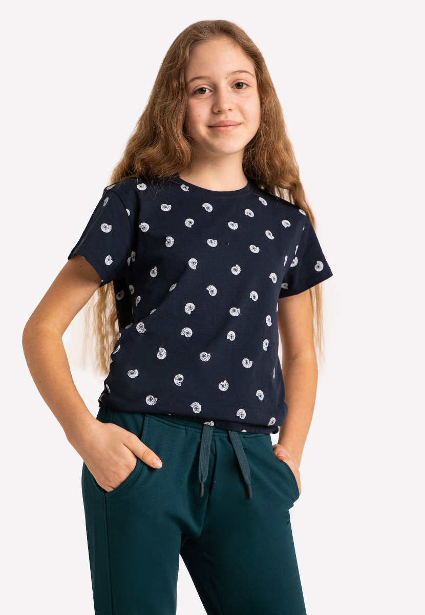 S.Oliver Junior Mädchen T-Shirt 2165028 - Basic Shirt In Gr. 146-152