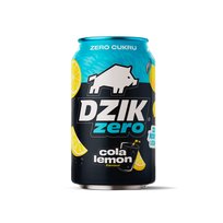 Dzik Zero Gazowany napój o smaku cola-cytryna bez cukru 330 ml Inna marka