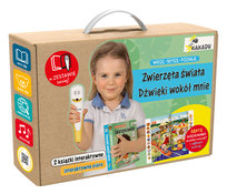 Dźwięki wokół mnie i Zwierzęta świata. Mówiąca książka interaktywna. Widzę, słyszę, poznaję +zestaw z piórem Kakadu