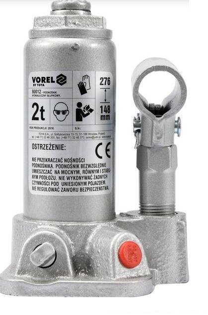 Dźwignik tłokowy VOREL 80012, 2 T, 148 - 276 mm