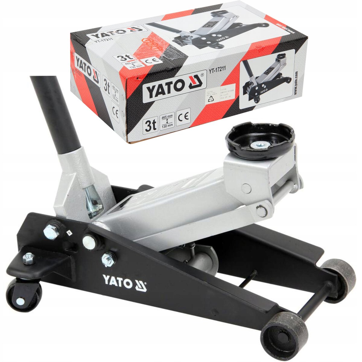 Dźwignik Żaba YATO 3 T, 130-465 mm YT-17211