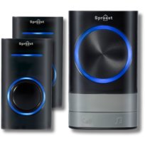 DZWONEK BEZPRZEWODOWY BEZBATERYJNY DO DRZWI FURTKI WODOODPORNY 2 PRZYCISKI