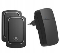 Dzwonek bezprzewodowy do drzwi + 2x nadajnik IP44