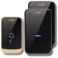 DZWONEK BEZPRZEWODOWY DO DRZWI DO FURTKI NA BATERIE WODOODPORNY 2 ODBIONIKI