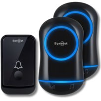 DZWONEK BEZPRZEWODOWY DO DRZWI DO FURTKI NA BATERIE WODOODPORNY 2 ODBIONIKI