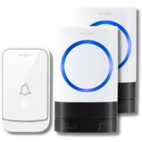 DZWONEK BEZPRZEWODOWY DO DRZWI DO FURTKI NA BATERIE WODOODPORNY 2 ODBIONIKI