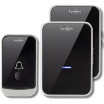 DZWONEK BEZPRZEWODOWY DO DRZWI DO FURTKI NA BATERIE WODOODPORNY 2 ODBIONIKI