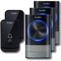 DZWONEK BEZPRZEWODOWY DO DRZWI DO FURTKI NA BATERIE WODOODPORNY ZEWNĘTRZNY