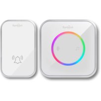 DZWONEK BEZPRZEWODOWY DO DRZWI FURTKI NA BATERIE WODOODPORNY ZEWNĘTRZNY LED