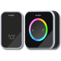 DZWONEK BEZPRZEWODOWY DO DRZWI FURTKI NA BATERIE WODOODPORNY ZEWNĘTRZNY LED