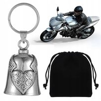 Dzwonek motocyklowy Guardian Bell stalowy srebrny talizman ochronny 1 szt. Inna marka