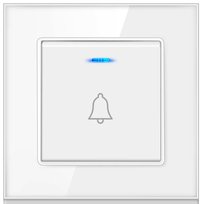 DZWONEK PRZEWODOWY DO DRZWI FURTKI SIECIOWY BIAŁY 230V BIM BAM NADAJNIK