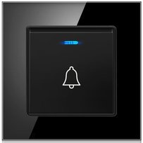 DZWONEK PRZEWODOWY DO DRZWI FURTKI SIECIOWY CZARNY 230V BIM BAM NADAJNIK