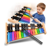 Dzwonki chromatyczne 27-tonowe instrument dla dzieci + 2 pałeczki V-Tone