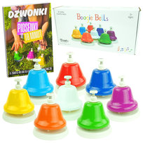 DZWONKI DIATONICZNE NACISKANE MONTESSORI KOLOROWE ZESTAW PIOSENKI DO NAUKI Boogie