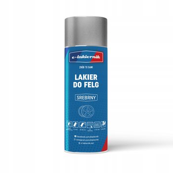 e-lakiernik LAKIER DO FELG SREBRNY SPRAY 400ml - e-lakiernik