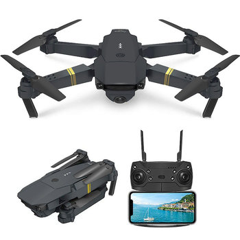 E58 Drone Fotografia lotnicza Trwała zabawka RC Samolot Składany dron [4K Dual Lens] Torba do przechowywania, 1 bateria - Inny producent