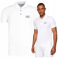 EA7 koszulka polo meska emporio armani meskie białe polo małe logo EA7 koszulka polo meska emporio armani meskie białe polo małe logo r.XXL