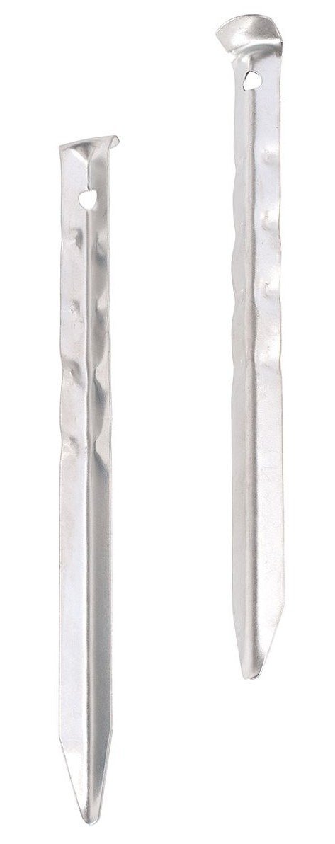 Easy Camp, Śledzie do namiotu, U-Steel Peg Ripple, srebrny, 18 cm
