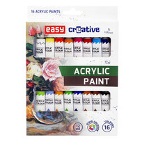 Easy Creative, Farby akrylowe, 16 kolorów