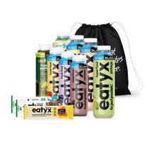 eatyx Zestaw Degustacyjny Wysokobiałkowe Dania Gotowe w Płynie + Batony RÓŻNE SMAKI + WOREK