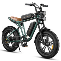 Ebike Rower Elektryczny ENGWE M20 pełna amortyzacja koła 20×4.0 oświetlenie LED wodoodporny IPX4 moc 250W,48V13Ah*2 Dwie baterie,Zielony ENGWE