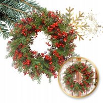 ECARLA girlanda świąteczna wieniec ozdoba na drzwi stroik 45cm WSN23