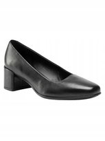 Ecco Półbuty Shape Squared Damskie Czarne Skórzane 39 J_f Ecco