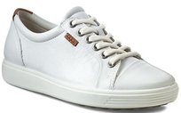 ECCO SOFT 7 Półbuty damskie białe skórzane 38 Ecco
