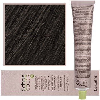 Echosline, Echos Color, Kremowa, Trwała Farba Do Włosów Z Woskiem Pszczelim, Ice 5,0 Zimny Naturalny Jasny Kasztan, 100 ml - Echosline