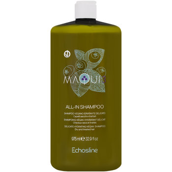 Echosline Maqui 3 All in Shampoo - delikatny szampon nawilżający włosy suche i zniszczone, oczyszcza i nawilża, 975 ml - Echosline