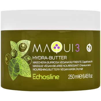 Echosline Maqui 3 Hydra-Butter - wegańska maska do włosów zniszczonych i suchych, wzmacnia, odżywia i nawilża, 250 ml - Echosline