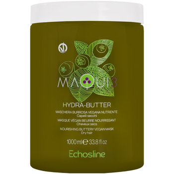 Echosline Maqui 3 Hydra-Butter - wegańska maska do włosów zniszczonych i suchych z masłem shea, wzmacina, nawilża 1000ml - Echosline