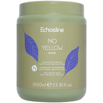 Echosline No Yellow, Maska neutralizująca żółte tony pasm włosów, 1000ml - Echosline