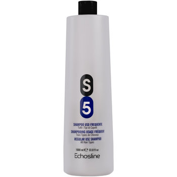 Echosline, S5 Regular Use, Szampon do codziennego i częstego mycia włosów z proteinami jedwabiu oczyszcza, 1000 ml - Echosline