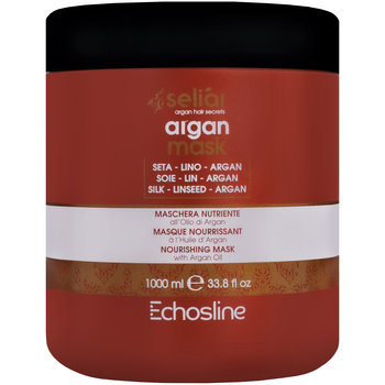 Echosline, Seliar Argan Mask Odżywcza Maska Arganowa Do Włosów Zniszczonych Z Olejkiem Z Lnu I Proteinami Jedwabiu, 1000 ml - Echosline
