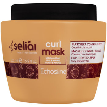 Echosline, Seliar Curl Mask, Odżywcza Maska Do Włosów Kręconych I Falowanych Z Miodem I Olejkiem Arganowym, 500 ml - Echosline